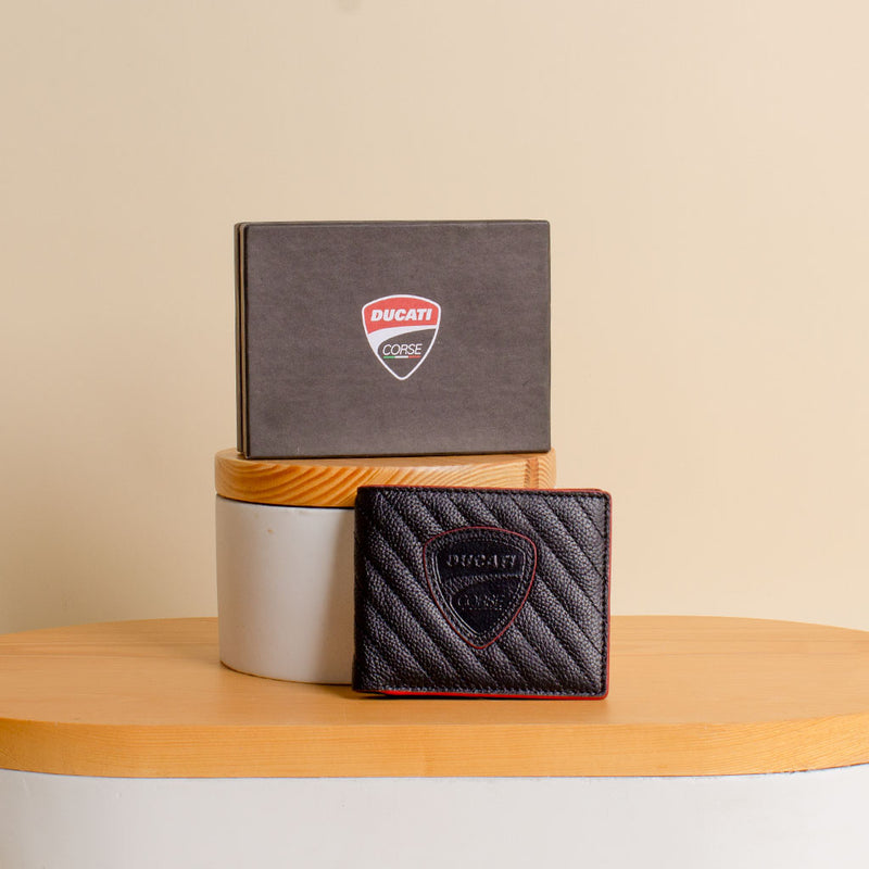 Ducati Corse Wallet & 15 Red Roses - A Gift of Passion