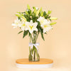 Graceful White Lily Vase