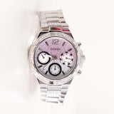 GUESS Ladies Silver Tone Multi-Function Watch & 15 Red Roses Bouquet