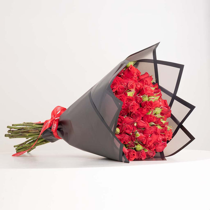 Red Baby Roses Bouquet – 20 Roses