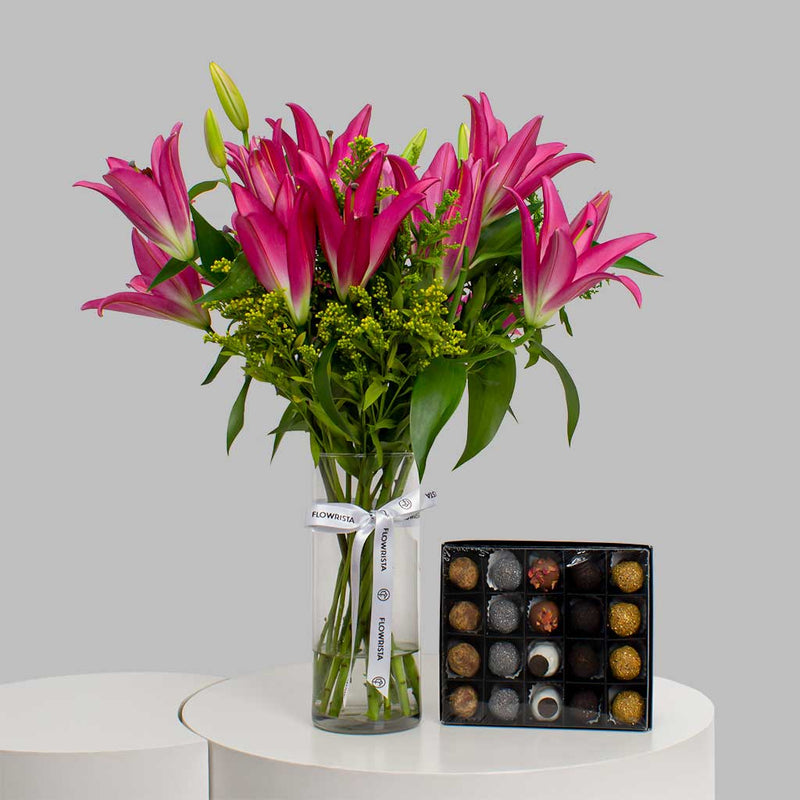 Zadna Dates & Lily Bouquet - 18 Pieces