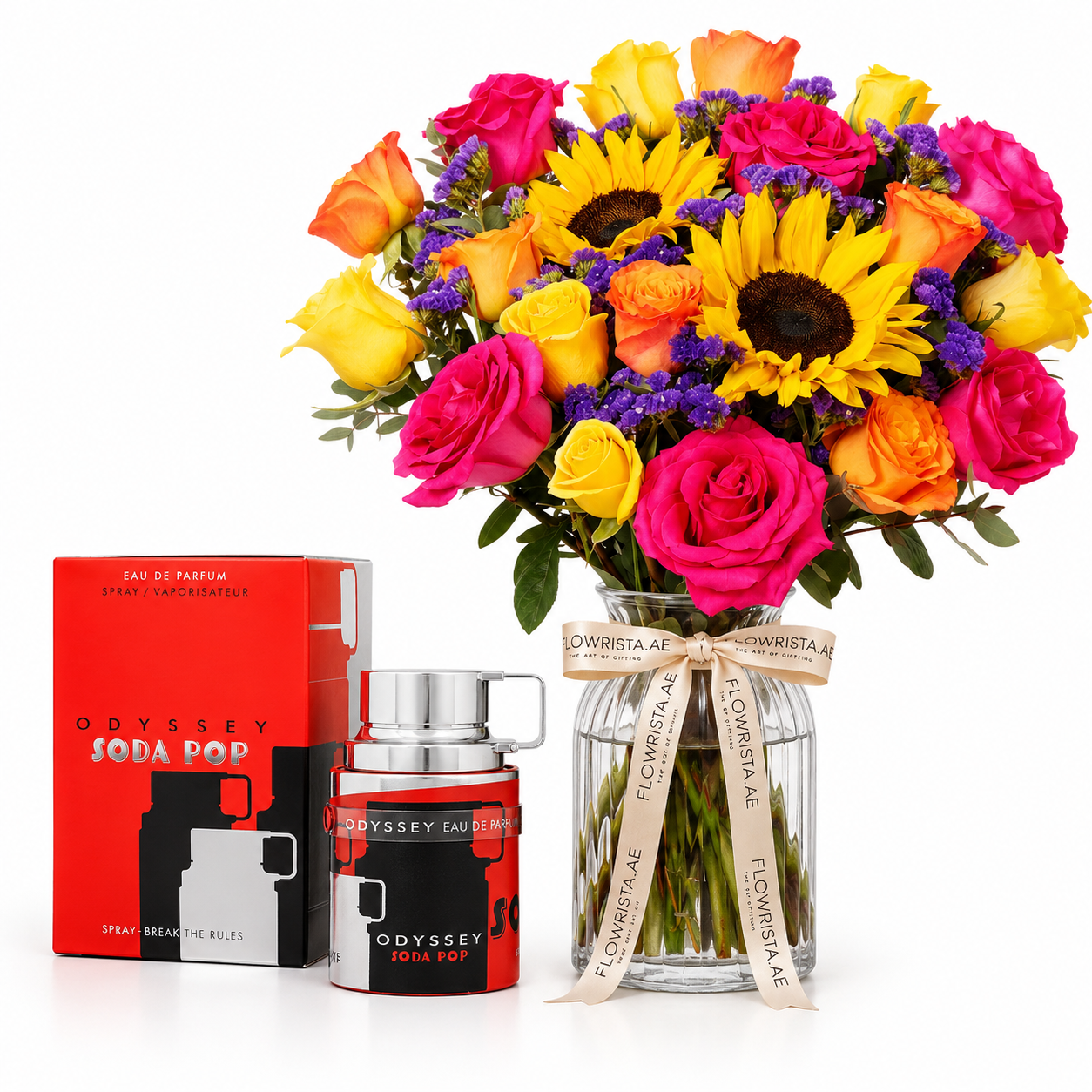 Armaf Odyssey Soda Pop EDP & Vibrant Sunshine Vase