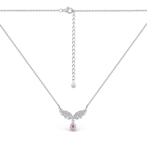 Silvara Angel Wings Necklace & Mixed Flower Vase