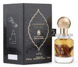Cardamom Body Oud perfume oil bottle and packaging on a white background