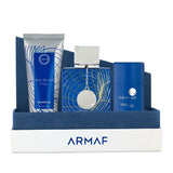 Armaf Club de Nuit Iconic 3PC Gift Set & Blue Hydrangea Basket
