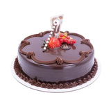 Mister Baker Chocolate Truffle Cake with Mixed Roses Bouquet
