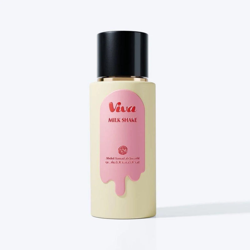 Viva Milk Shake bottle with pink label on a white background