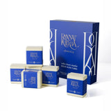 Rannat Khatul solid musk cubes with a large blue box on a white background