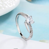 Silvara Solitaire Ring & Pink Hydrangea Bouquet