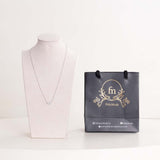 Felizmoda Three-Flower Silver Necklace