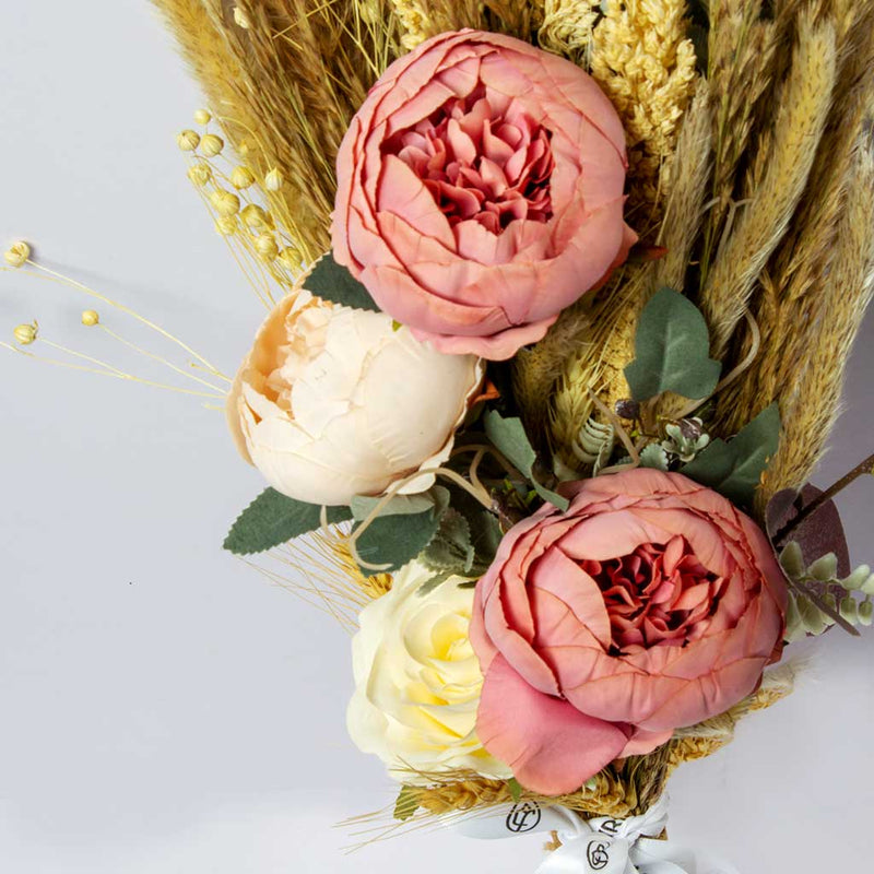 Wedding Bouquet with Artificial Peony & Hydrangea