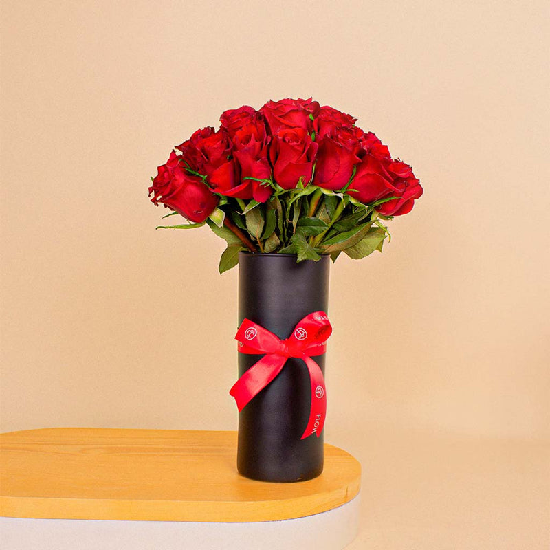 Luxury Rose Vase | 30 Red Rose