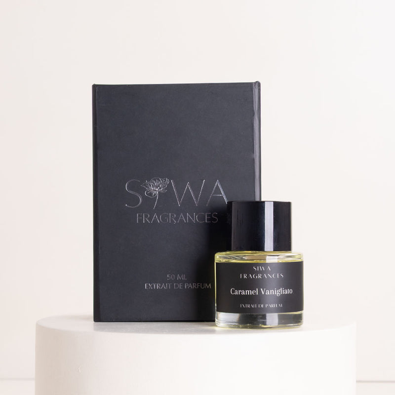 Siwa Caramel Vanigliato 50ml Fragrance & Red Roses Bouquet