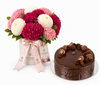 Mister Baker Ferrero Rocher Cake with Flowrista Flower Box