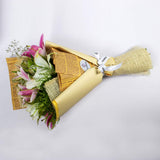 Evelyn Pink & White Lilies Bouquet