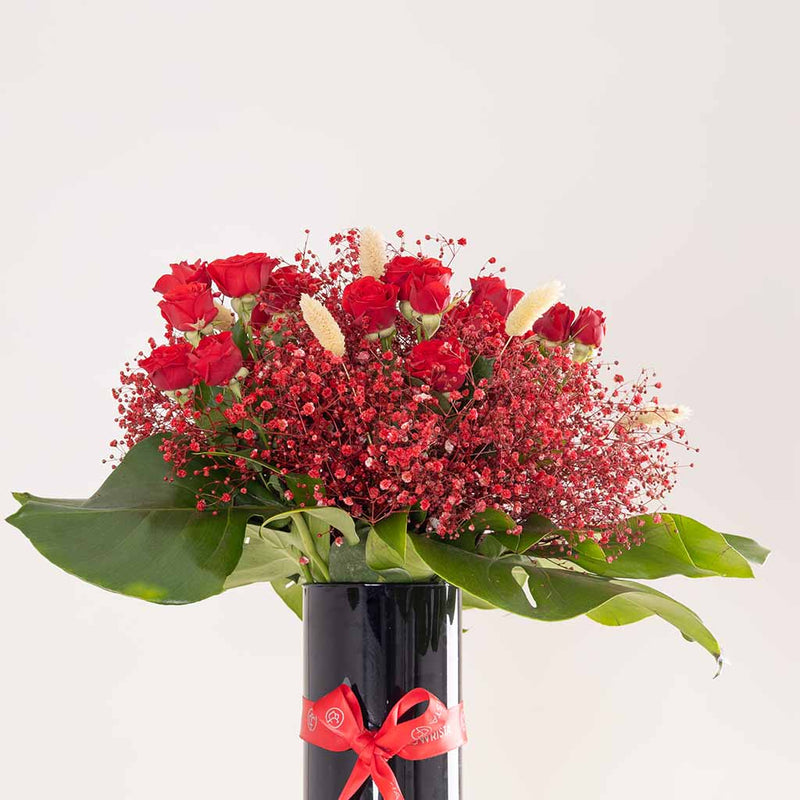 Scarlet Poise Vase