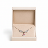 Angel Wings Necklace in Beige Box - Clean White