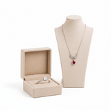 Angel Wings Necklace & Ring Set - White Background