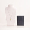 Markiz Thai Silver Platinum-Plated Yellow Zircon Necklace