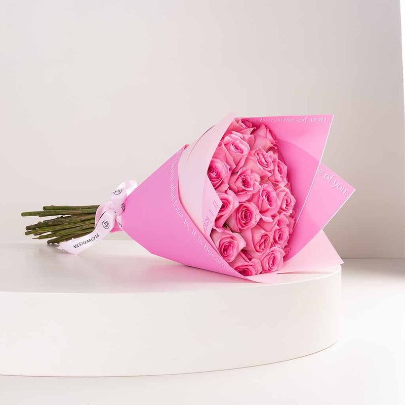 20 Pink Flower Bouquet