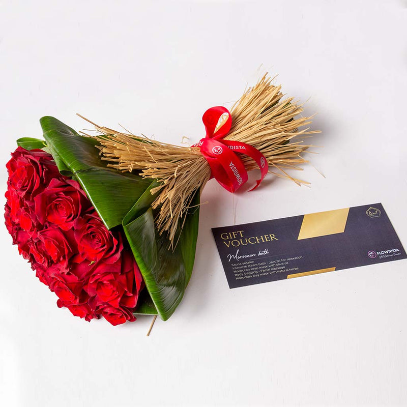 The Perfect Romantic Gift: Roses & a Ghazal Spa Voucher