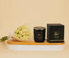 Light of Sakina Persian Rose Candle & White Roses Bouquet