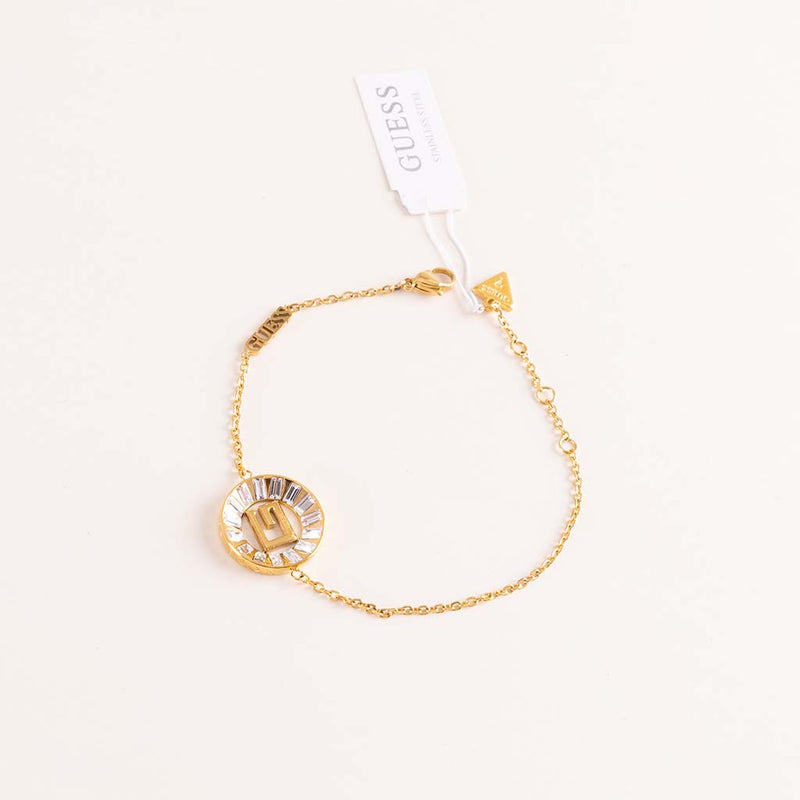 GUESS Women’s Gold-Tone Charm Chain Bracelet