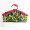 Red Roses Acrylic Bag - 70 Stems