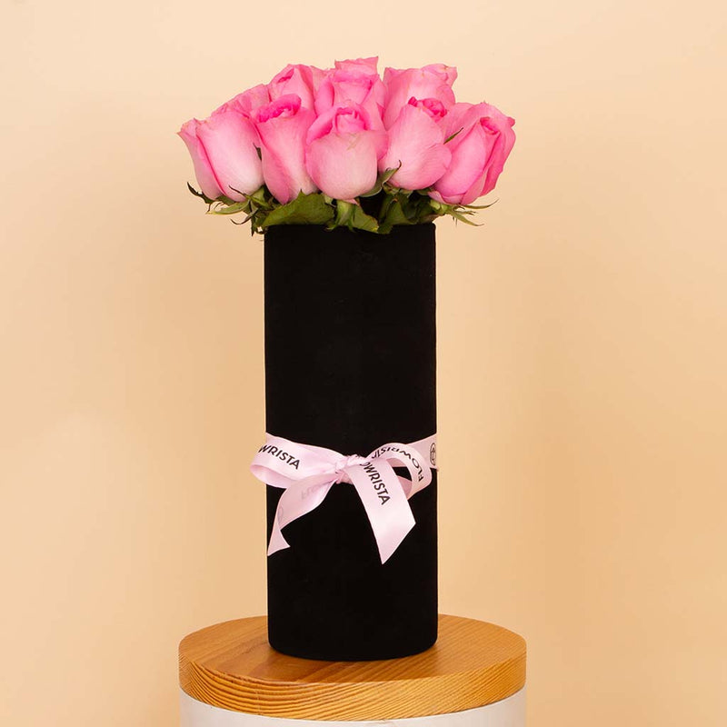 Blush Vase  - 20 Pink Roses