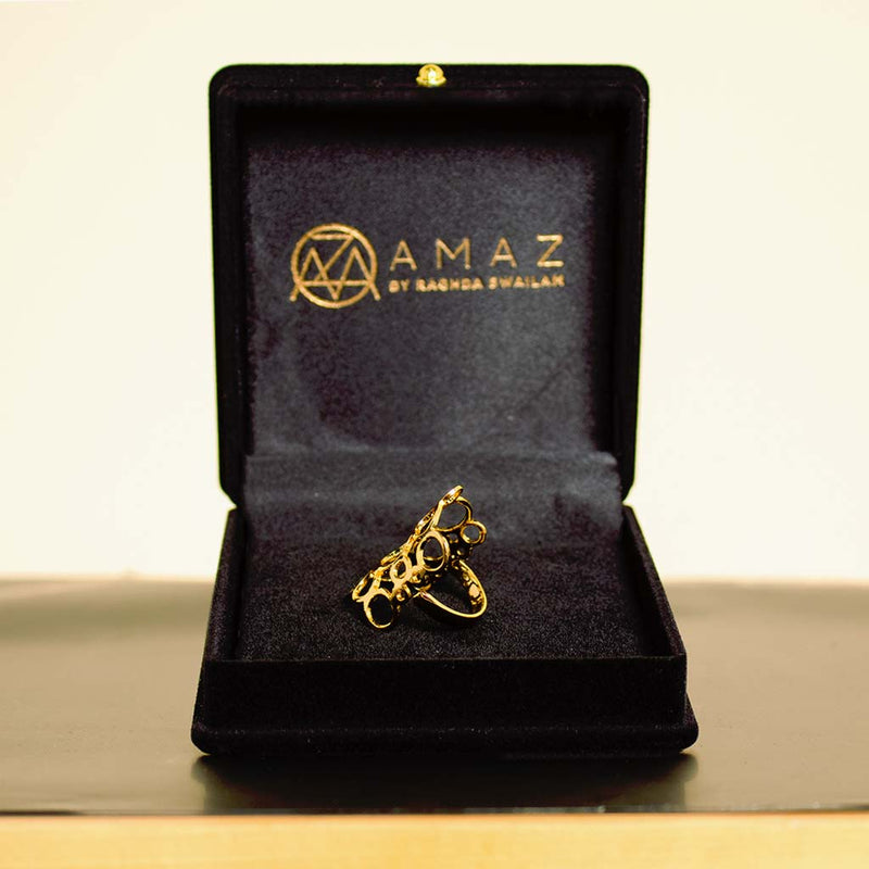 Amaz Circular Cascades Ring