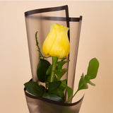 Single Yellow Rose Bouquet