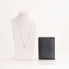 Markiz Thai Silver Platinum-Plated Pink Zircon Necklace