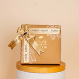 Alamki Bella Yellow Bag & White Roses Vase & House of Cocoa Chocolate Box