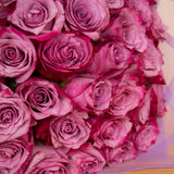 Bouquet of 30 Deep Purple Roses