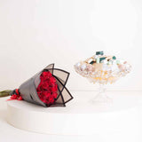 Patchi Chocolates 1kg & Red Roses Bouquet