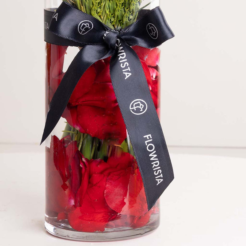 Scarlet Meadow Vase