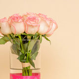 Flowrista | Light Pink Flowers Vase – 15 Stems