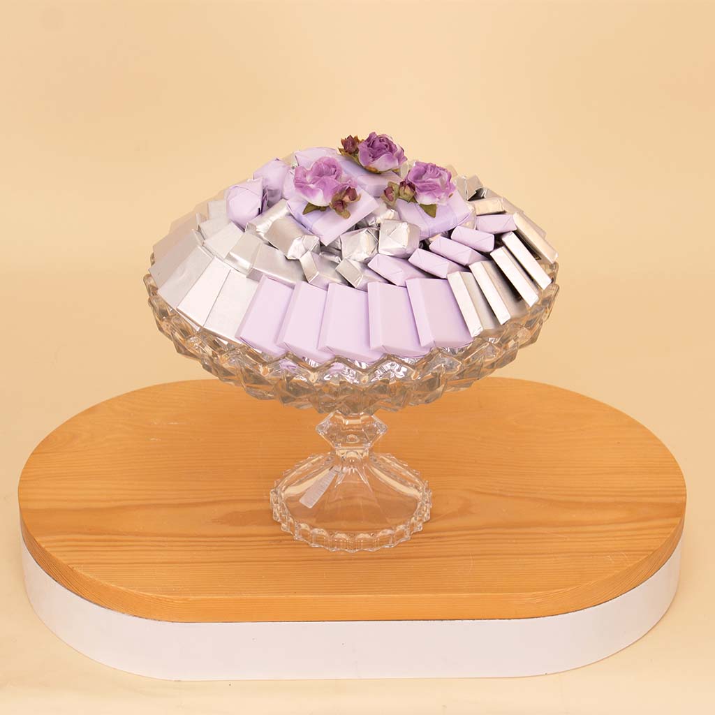 Passionelle Crystalline Silver Gift with 15 Pink Roses