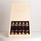 Moko Gold Collection Chocolates Box & Purple Roses Vase