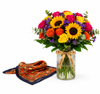 Mango Chain-Print Scarf with Flowrista Vibrant Mixed Vase