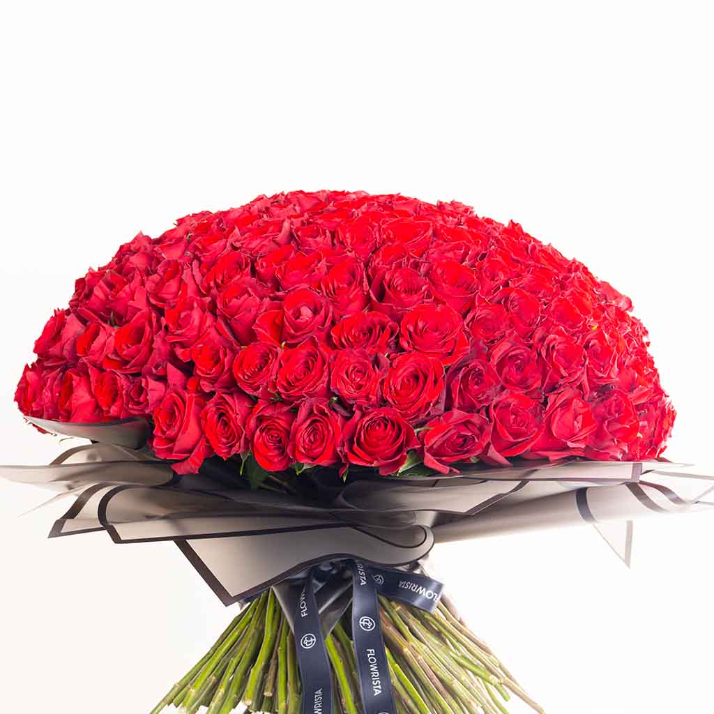 250 Red Roses Grand Bouquet