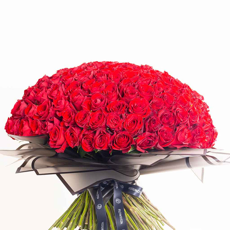 250 Red Roses Grand Bouquet