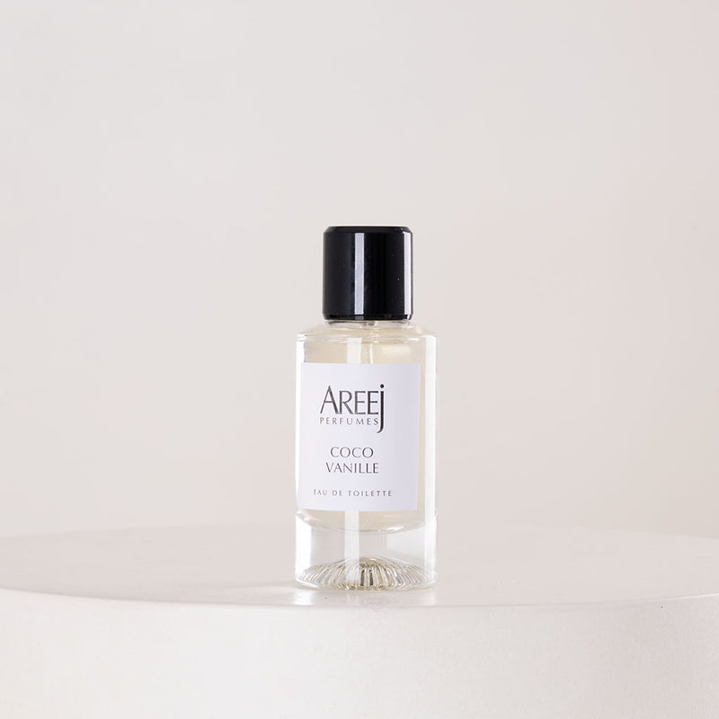 Areej Coco Vanille Eau de Toilette 50ml & White Roses Vase