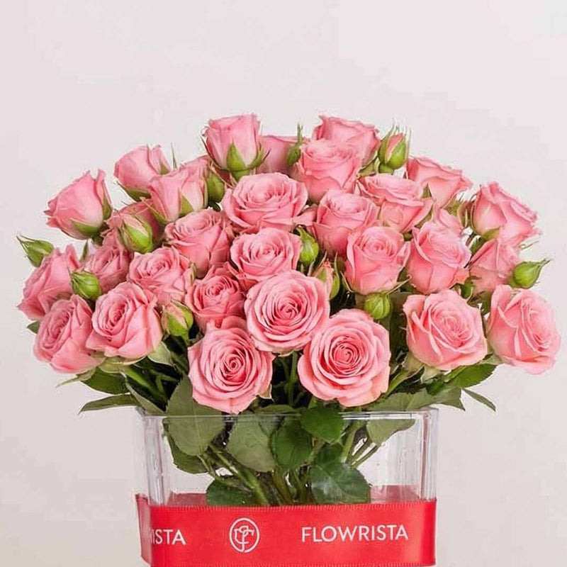 Patchi Tin Box 245g & Pink Baby Roses Vase