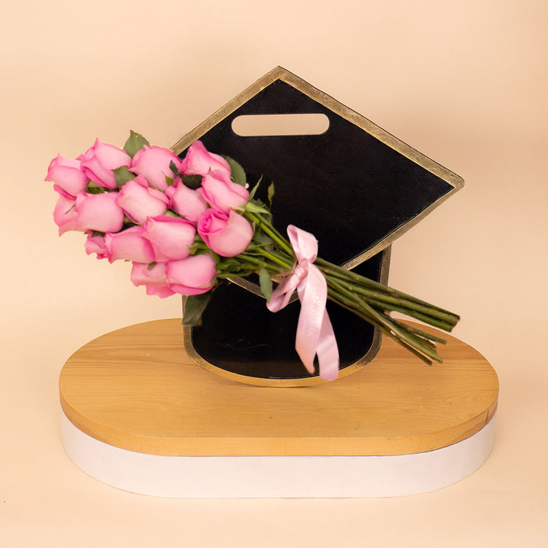 Flowrista Graduation Box - Pink Rose