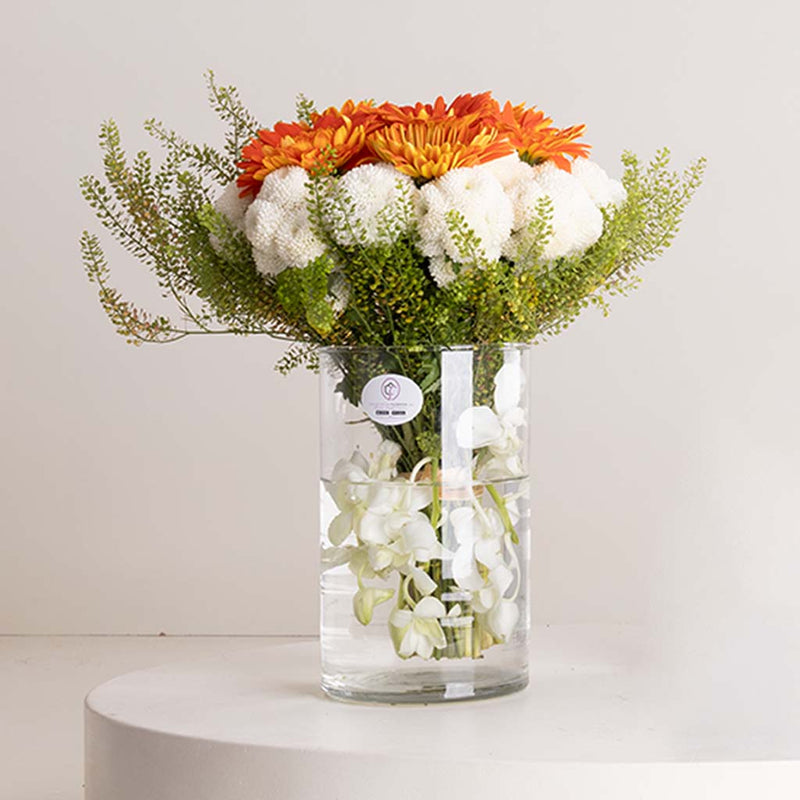 Amber Glow Vase