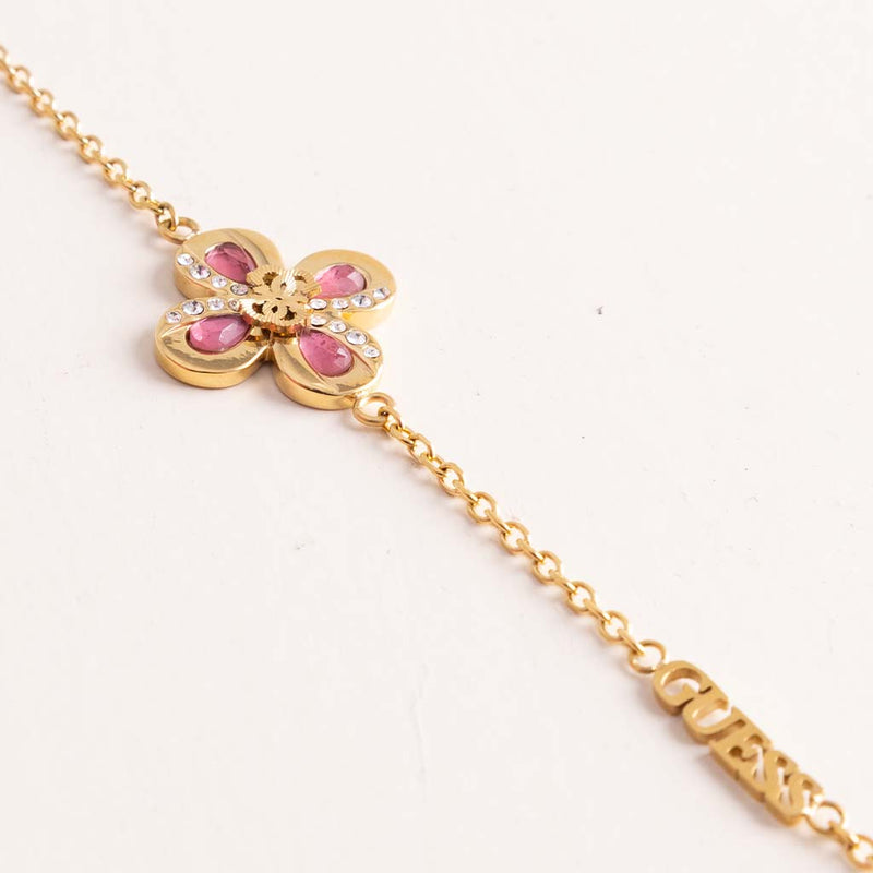 Guess Flower Blossom Bracelet & Red Roses Bouquet