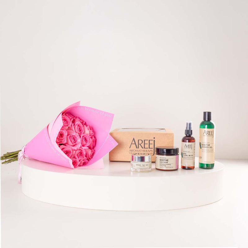 Areej Skincare Gift Bundle & Pink Roses Boutique