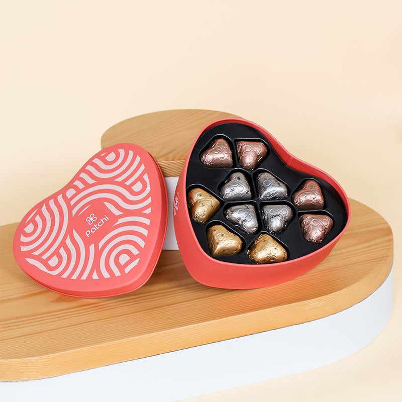 Patchi Tin Box of 22 Pieces | Love Red Rose Vase