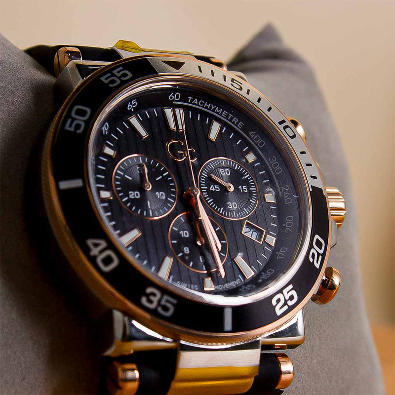 GC Sport Men Chronograph Watch with Silicone Strap Z14005G2MF